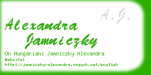 alexandra jamniczky business card